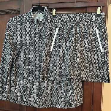 T By Talbots Zip Jacket And Matching Skort Set Sp… - image 1