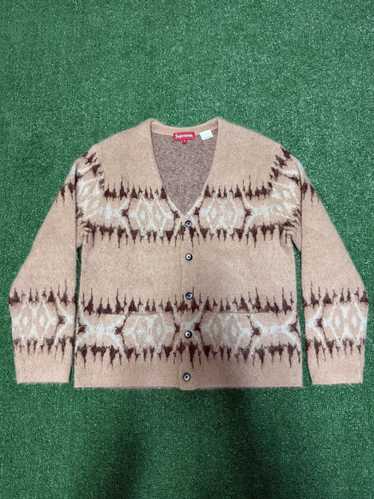 Supreme 2-Tone Mohair Cardigan XL ブラウン Supreme - Supreme 2-Tone Mohair Cardigan XL ブラウンの通販