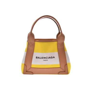 【BALENCIAGA】 NAVY CABAS XS BUTTER YELLOW ★関税送料込み BALENCIAGA 339937 Navy Pochette Crossbody Clutch bag pouch