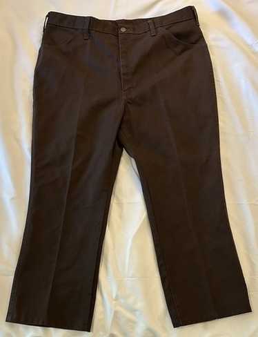 80s Vintage Flannel Wide Slacks TalonZip