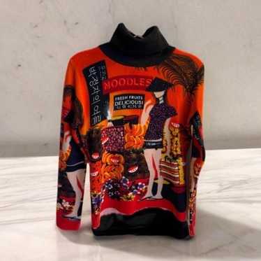 CUSTO BARCELONA Y2K Embroidered Long Sleeve Top (S) – Holy