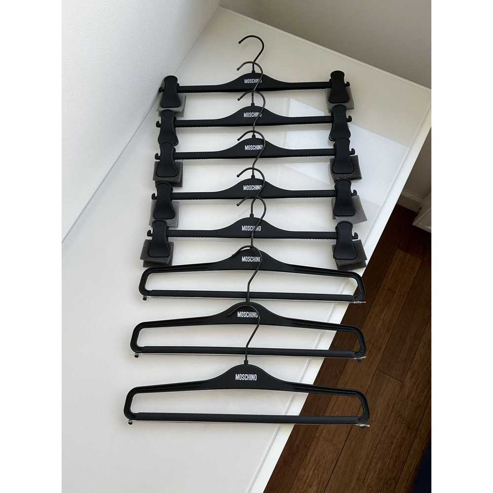 Moschino Moschino premium made in italy rubber coated black hangers