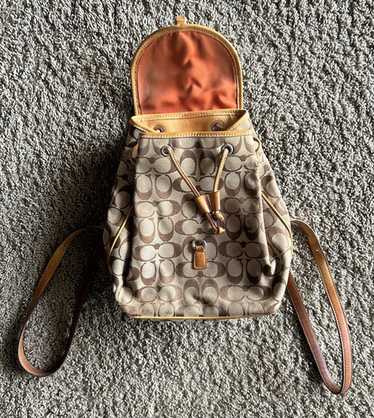 バッグ Vintage Coach Turnrock Blue Daypack Vintage Coach Large Daypack Backpack 9791 Navy 1998 Costa