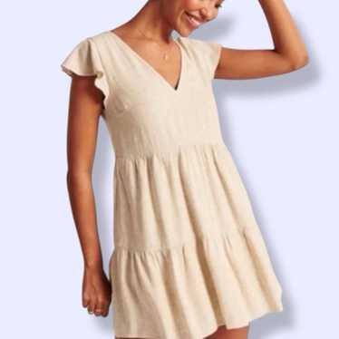 Abercrombie & Fitch Ruffle Sleeve Trapeze Mini Dr… - image 1