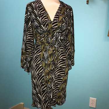 Nwot Banana Republic Issa London Collection Olive Zebra