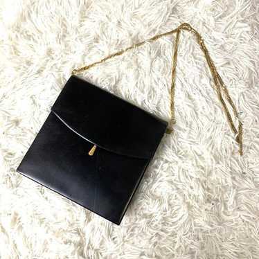 LAUNER LONDON レザー パーティバッグ スクエア クラッチ 2way