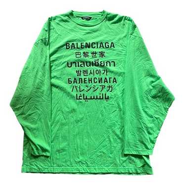 Tシャツ・カットソー BALENCIAGA FW24 'L/S Knotted' shirt (809158TRM26 4640) Balenciaga Long Sleeves Knotted Shirt 809158.TRM26-4640 BLUE
