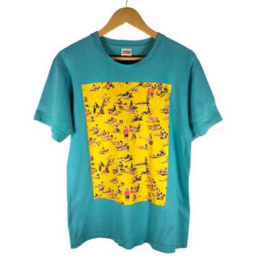 Supreme SS16 Beach Tee グレー (Supremeステッカー付き) Supreme SS16 Beach Tee グレー (Supremeステッカー付き)