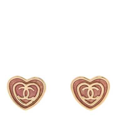 Chanel heart earrings pink - Gem