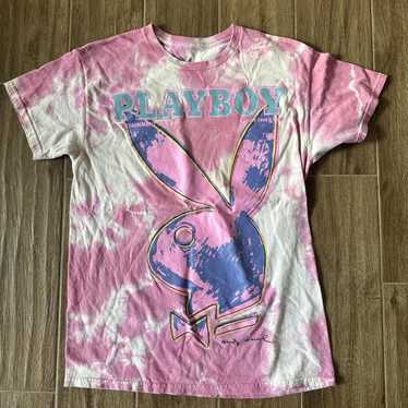 90s PLAY BOY プレイボーイ　Tシャツ　ラグラン　y2k ピンク Playboy shirt pink size - Gem
