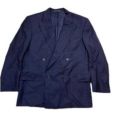 DUNHILL ダブル テーラードジャケット ウール vintage ネイビー