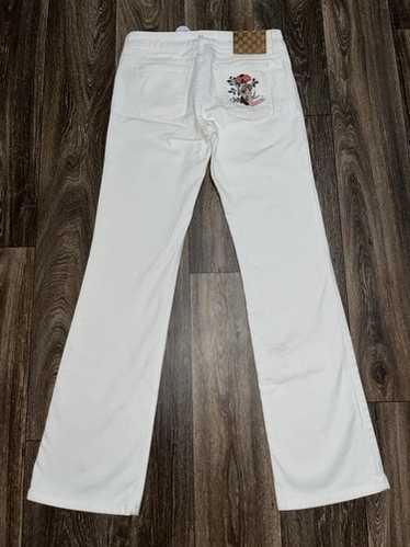 Gucci embroidered jeans in - Gem