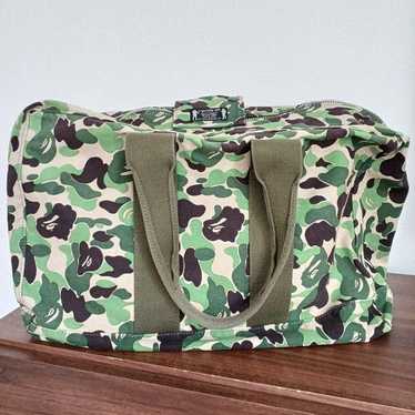A BATHNIG APE Men's Goods BAPE FLYER PATTERN MINI BOSTON BAG