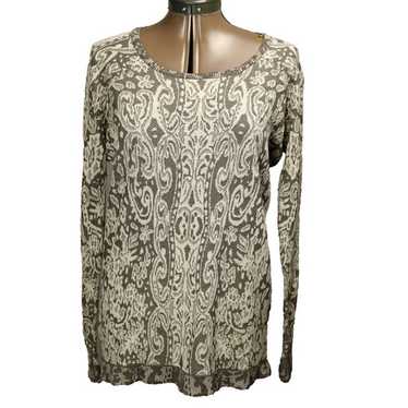 BCBG MaxAzria Silk Blend Knit Sweater Pullover Lon