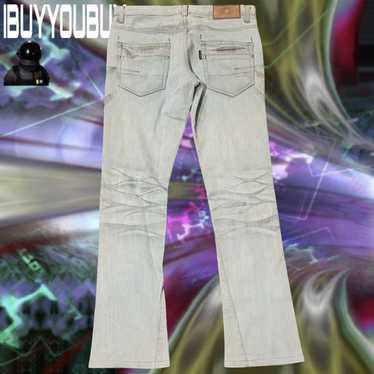 パンツ Y2K 00s TORNADO MART fade denim pants TORNADO MART 00s archive コーティングフレアデニムy2k - メルカリ
