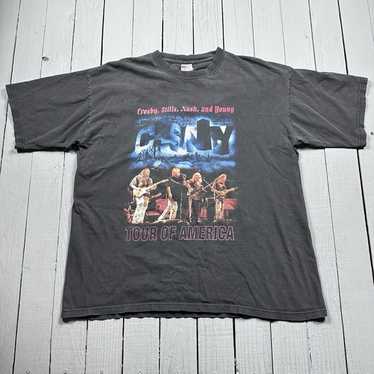 CROSBY STILL NASH & YOUNG Vintage T Shirt 2002 Tour Local