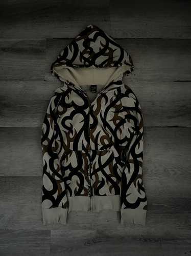 トップス 04aw Number (N)ine Heart Tribal Hoodie 4 number nine 2004aw collection Heart tribal long hoodie
