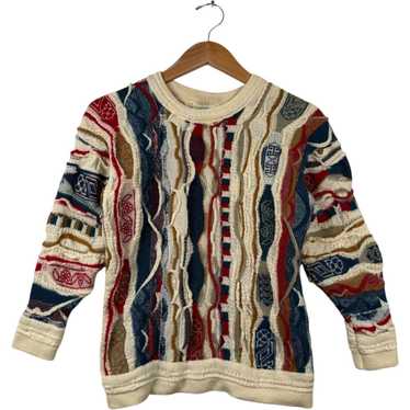 【90s COOGI】cashmere50,silk50 3Dknit 90s Coogi Style 3D Knit Sweater - Large – Flying Apple Vintage