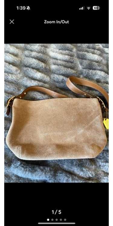 未使用保管品 vintage coach old スウェード suede COACH Vintage Soho Shoulder bag buckle Suede Leather Beige