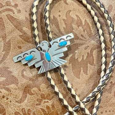 Thunderbird stamped belt / - Gem
