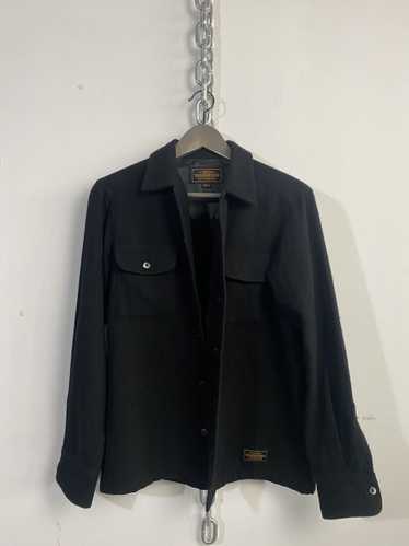 NEIGHBORHOOD black wool P-coat s