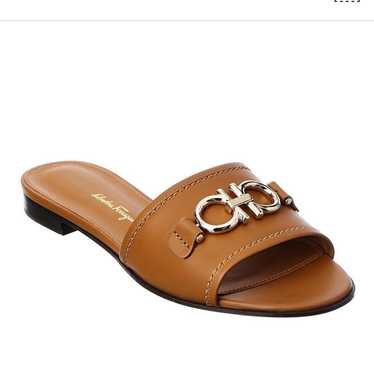 Salvatore ferragamo tan sandals - Gem