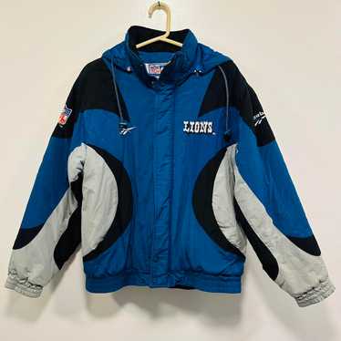 Reebok Detroit Lions NFLジャケット 90's Detroit Lions Reebok NFL Winter Jacket Size XL – Rare VNTG