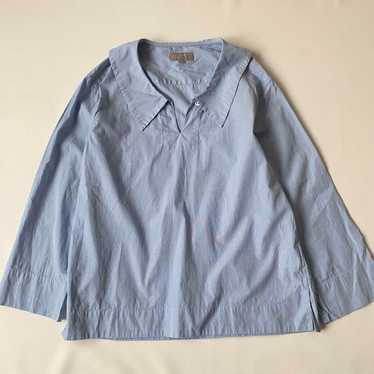 トップス margaret howell sailor-collar shirt Margaret Howell Sailor Shirt Matte Silk Chalk – Neighbour