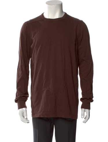 RICK OWENS リブロングスリーブTシャツ ブラウン RICK OWENS - 【25SS】 トミー ロングスリーブ カットソー 長袖