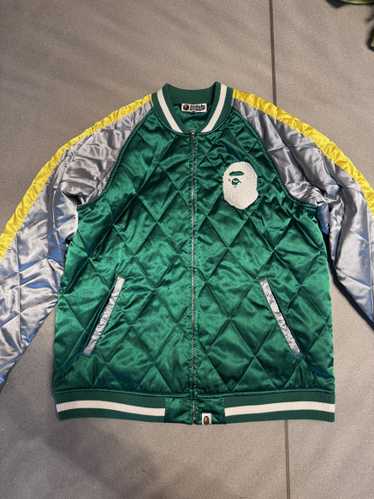 Bape satin varsity jacket - Gem