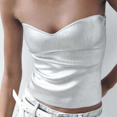 トップス Herpraha circular bustier silver トップス Herpraha circular bustier silver トップス her praha