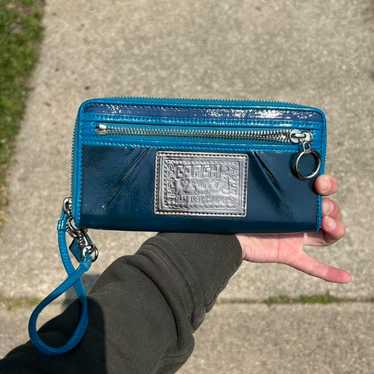 希少✨ Vintage Coach 二つ折り 財布 Wallet ネイビー Coach Blue Wallets for Women with Vintage for sale | eBay