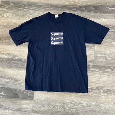 Supreme tshirt navy l - Gem