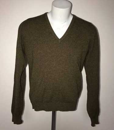 80s Pringle Pure Cashmere V Gray 44 Vintage pringle mens