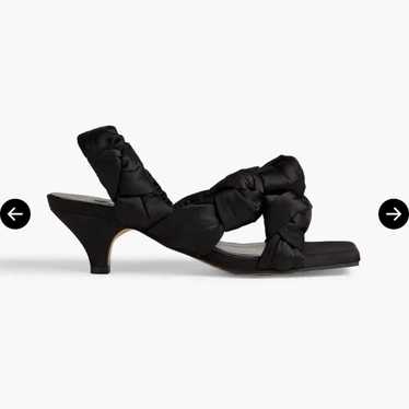 サンダル・ミュール Ganni Satin Black Heeled Sandal Ganni Satin Black Heeled Sandal | ModeSens