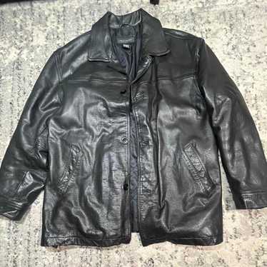 Vintage Banana Republic Black 100% Genuine Leather Mo… - Gem