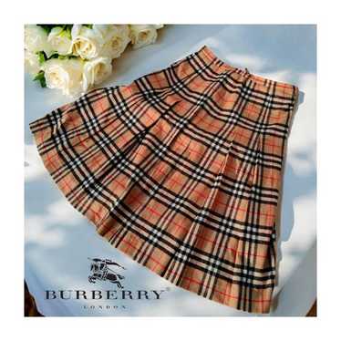 burberry vintage check pleated skirt