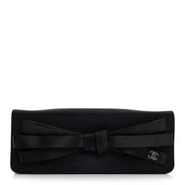 Chanel black bow satin - Gem