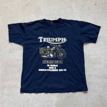 トップス 90s TRIUMPH vintage tee Vintage 80s 90s Triumph Motorcycles Racing T Shirt Great