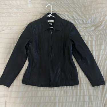 Preston & York Leather Jacket Black Genuine Pig Skin … - Gem