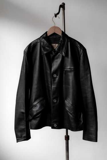 ジャケット・アウター HERMES leather shirts 40 / margiela year HERMÈS Martin Margiela Hermes Paris 2002 Red Lambskin