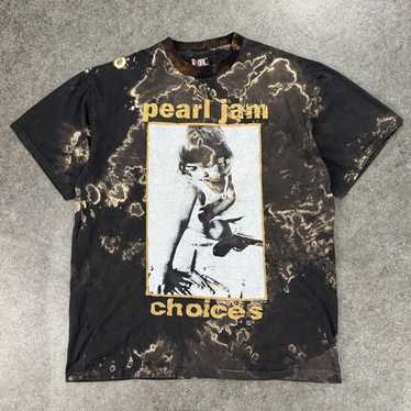Vintage Pearl Jam Choices T Shirt 1990s Men's XL Black Nice