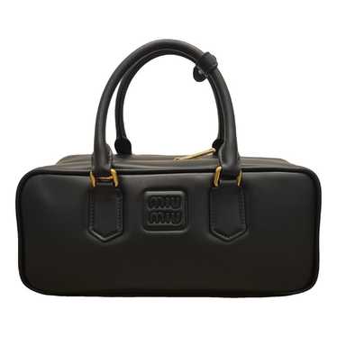 海外限定*MIUMIU*ラフィア スクエア 2WAY ハンドバッグ Arcadie Miu Miu Arcadie Bag | Black | FARFETCH