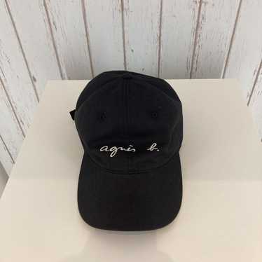 帽子 agnes b. / 90's leather cap logo Vintage Agnes B Caps Hats Black size Medium France Made | eBay