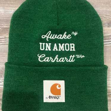 Awake NY X Carhartt WIP Un Amor Beanie Green Men's - SS23 - US