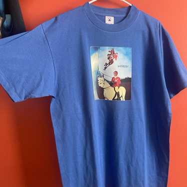 激レア　Weezer Tシャツ　Blue Pinkerton ミックスデザイン Weezer band pinkerton album - Gem