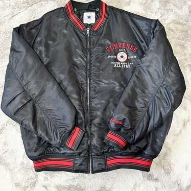 ジャケット・アウター 80s usmade Sleeve leather stadium jumper USA Made Neff '90s Vintage Leather Sleeve Stadium Varsity