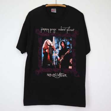 led zeppelin NO QUARTER フォト写真Tシャツ 90s 90s Hanes Jimmy page × Robert Plant NO QUARTER