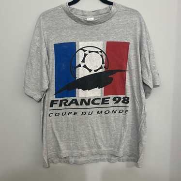 '98フランスWC adidas大会公認Tシャツ(希少デザイン) 98フランスWC adidas大会公認Tシャツ(希少デザイン) 1998-1999年