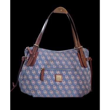 Vintage Dooney & Bourke ドゥーニー　バッグ　ネイビー Vintage Dooney & Bourke Navy Blue All Weather Leather